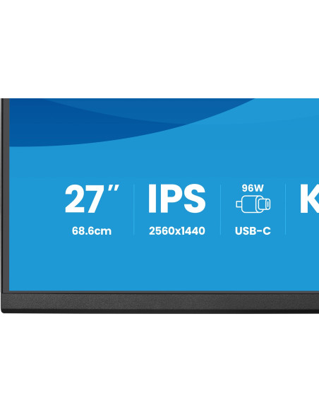 Iiyama Prolite Xb2797Qsnp-B1 Monitor Komputerowy 68,6 Cm (27") 2560 X 1440 Px Quad Hd Led Czarny