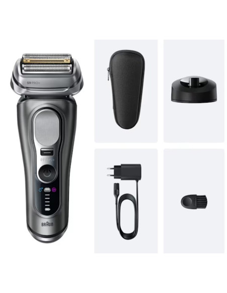 Braun Series 9 Pro+ 9615S Golarka Foliowa Przycinarka Czarny, Szary