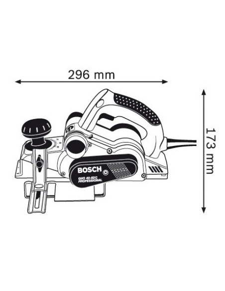Bosch Gho 40-82 C Professional Czarny, Niebieski, Srebrny 14000 Rpm 850 W