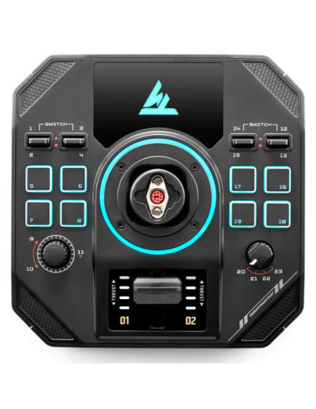 Thrustmaster Sol-R 4 Hotas Czarny Usb Joystick + Dźwignia Sterowania Silnikiem Analogowa/Cyfrowa Pc