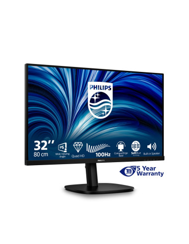 Philips 3000 Series 32B2N3500/00 Monitor Komputerowy 80 Cm (31.5") 2560 X 1440 Px Quad Hd Lcd Czarny