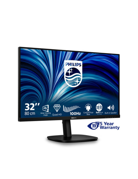 Philips 3000 Series 32B2N3500/00 Monitor Komputerowy 80 Cm (31.5") 2560 X 1440 Px Quad Hd Lcd Czarny