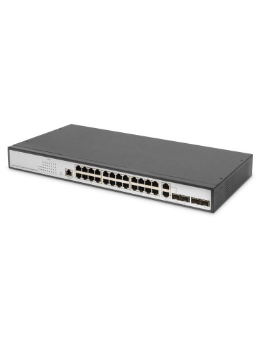 Digitus Przełącznik Gigabit Ethernet Layer 2, 24-Portowy, 2X Rj45/Sfp-Combo + 2 X Porty Sfp Uplink