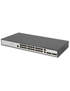 Digitus Przełącznik Gigabit Ethernet Layer 2, 24-Portowy, 2X Rj45/Sfp-Combo + 2 X Porty Sfp Uplink 2
