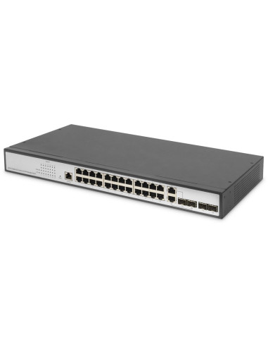Digitus Przełącznik Gigabit Ethernet Layer 2, 24-Portowy, 2X Rj45/Sfp-Combo + 2 X Porty Sfp Uplink