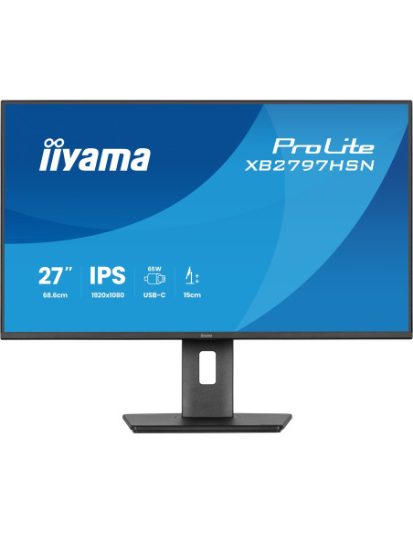 Iiyama Prolite Xb2797Hsn-B1 Monitor Komputerowy 68,6 Cm (27") 1920 X 1080 Px Full Hd Lcd Czarny