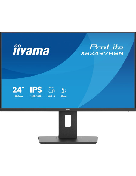 Iiyama Prolite Xb2497Hsn-B1 Monitor Komputerowy 60,5 Cm (23.8") 1920 X 1080 Px Full Hd Led Czarny