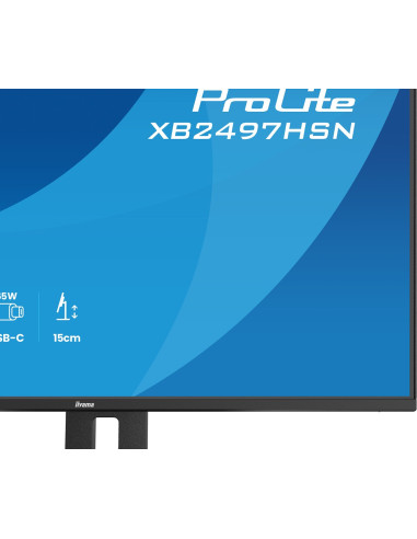 Iiyama Prolite Xb2497Hsn-B1 Monitor Komputerowy 60,5 Cm (23.8") 1920 X 1080 Px Full Hd Led Czarny