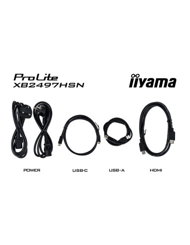 Iiyama Prolite Xb2497Hsn-B1 Monitor Komputerowy 60,5 Cm (23.8") 1920 X 1080 Px Full Hd Led Czarny