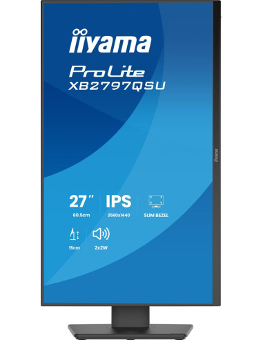 Iiyama Prolite Xb2797Qsu-B1 Monitor Komputerowy 68,6 Cm (27") 2560 X 1440 Px Quad Hd Led Czarny