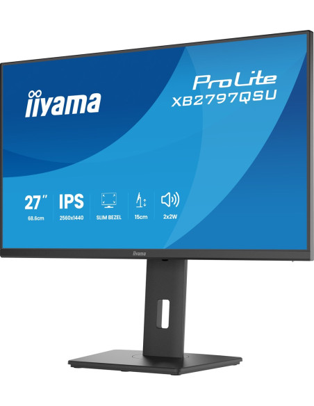 Iiyama Prolite Xb2797Qsu-B1 Monitor Komputerowy 68,6 Cm (27") 2560 X 1440 Px Quad Hd Led Czarny