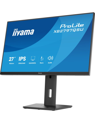 Iiyama Prolite Xb2797Qsu-B1 Monitor Komputerowy 68,6 Cm (27") 2560 X 1440 Px Quad Hd Led Czarny