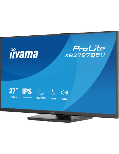 Iiyama Prolite Xb2797Qsu-B1 Monitor Komputerowy 68,6 Cm (27") 2560 X 1440 Px Quad Hd Led Czarny