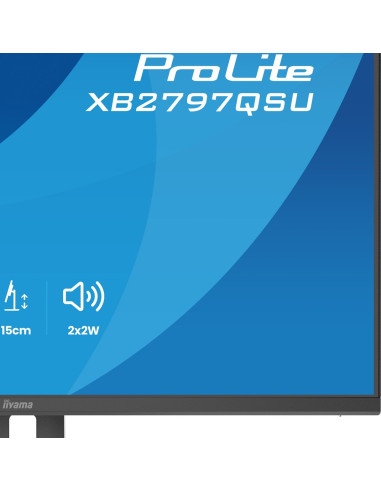 Iiyama Prolite Xb2797Qsu-B1 Monitor Komputerowy 68,6 Cm (27") 2560 X 1440 Px Quad Hd Led Czarny