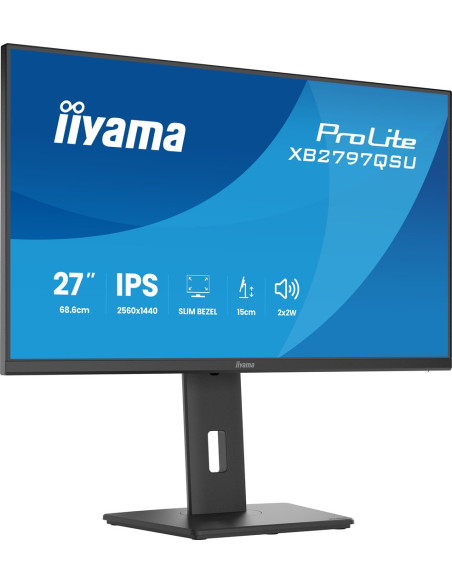 Iiyama Prolite Xb2797Qsu-B1 Monitor Komputerowy 68,6 Cm (27") 2560 X 1440 Px Quad Hd Led Czarny