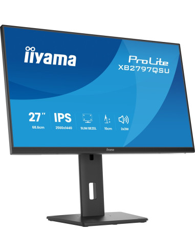 Iiyama Prolite Xb2797Qsu-B1 Monitor Komputerowy 68,6 Cm (27") 2560 X 1440 Px Quad Hd Led Czarny
