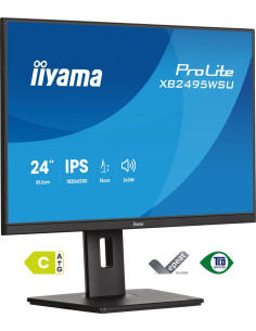 Iiyama Prolite Xb2495Wsu-B1 Monitor Komputerowy 61,2 Cm (24.1") 1920 X 1200 Px Full Hd Lcd Czarny