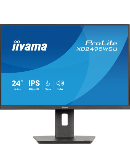 Iiyama Prolite Xb2495Wsu-B1 Monitor Komputerowy 61,2 Cm (24.1") 1920 X 1200 Px Full Hd Lcd Czarny