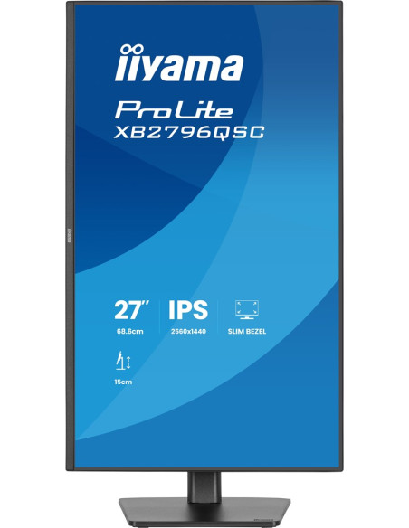 Iiyama Prolite Xb2796Qsc-B1 Monitor Komputerowy 68,6 Cm (27") 2560 X 1440 Px Quad Hd Led Czarny