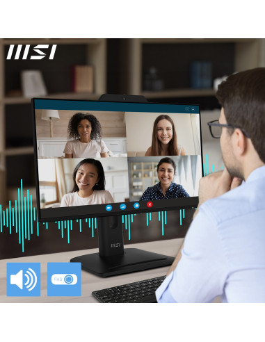 Msi Pro Mp242Pmgde Monitor Komputerowy 60,5 Cm (23.8") 1920 X 1080 Px Full Hd Lcd Czarny