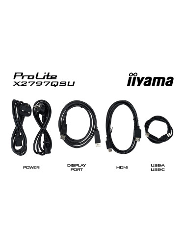 Iiyama Prolite X2797Qsu-B1 Monitor Komputerowy 68,6 Cm (27") 2560 X 1440 Px Quad Hd Led Czarny