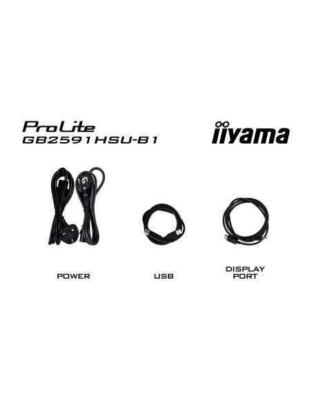 Iiyama G-Master Gb2591Hsu-B1 Monitor Komputerowy 62,2 Cm (24.5") 1920 X 1080 Px Full Hd Led Czarny
