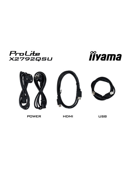 Iiyama Prolite X2792Qsu-B1 Monitor Komputerowy 68,6 Cm (27") 2560 X 1440 Px Quad Hd Led Czarny