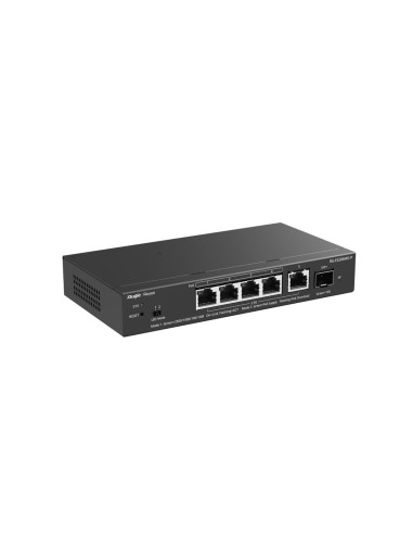 Ruijie Networks Rg-Es206Mg-P Przełącznik Sieciowy Zarządzany L2 2.5G Ethernet (100/1000/2500) Obsługa Poe Montaż Na Biurku/Ścian