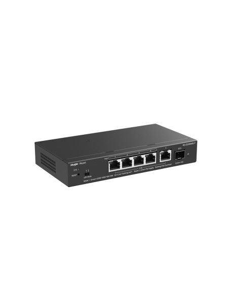Ruijie Networks Rg-Es206Mg-P Przełącznik Sieciowy Zarządzany L2 2.5G Ethernet (100/1000/2500) Obsługa Poe Montaż Na Biurku/Ścian