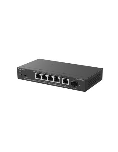 Ruijie Networks Rg-Es206Mg-P Przełącznik Sieciowy Zarządzany L2 2.5G Ethernet (100/1000/2500) Obsługa Poe Montaż Na Biurku/Ścian