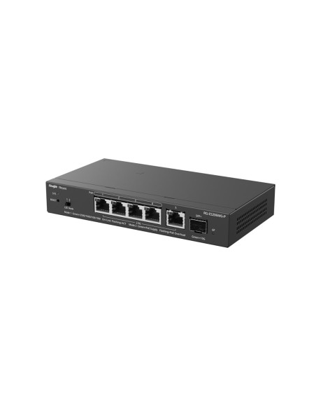 Ruijie Networks Rg-Es206Mg-P Przełącznik Sieciowy Zarządzany L2 2.5G Ethernet (100/1000/2500) Obsługa Poe Montaż Na Biurku/Ścian