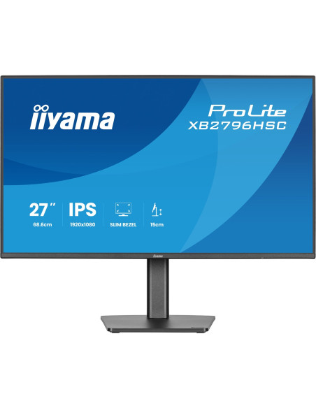 Iiyama Prolite Xb2796Hsc-B1 Monitor Komputerowy 68,6 Cm (27") 1920 X 1080 Px Full Hd Led Czarny
