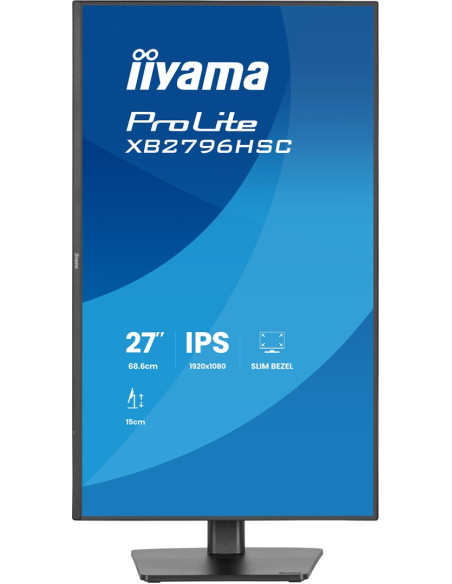 Iiyama Prolite Xb2796Hsc-B1 Monitor Komputerowy 68,6 Cm (27") 1920 X 1080 Px Full Hd Led Czarny