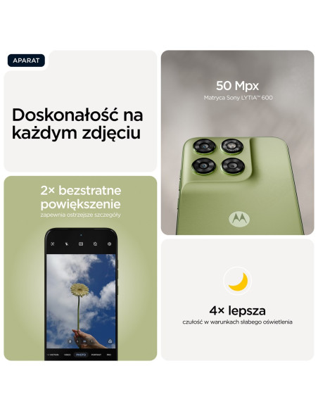 Motorola Moto G67 17,3 Cm (6.8") Hybrid Dual Sim Android 16.0 5G Usb Type-C 4 Gb 128 Gb 5200 Mah Zielony