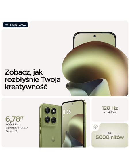 Motorola Moto G67 17,3 Cm (6.8") Hybrid Dual Sim Android 16.0 5G Usb Type-C 4 Gb 128 Gb 5200 Mah Zielony