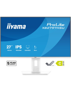 Iiyama Prolite Xb2797Hsu-W1 Monitor Komputerowy 68,6 Cm (27") 1920 X 1080 Px Full Hd Led Biały 2
