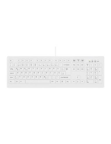 Contour Design Active Key Ak-C8100F-Uvs-W/Ge Klawiatura Medyczna Usb Qwertz Niemiecki Biały