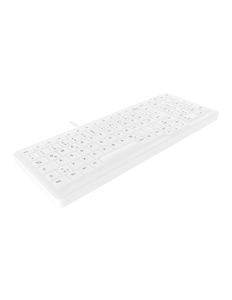 Contour Design Active Key Ak-C7000 Klawiatura Medyczna Usb Qwertz Niemiecki Biały