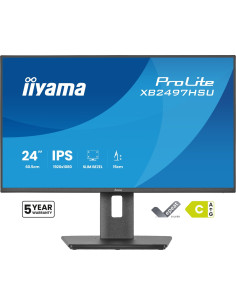 Iiyama Prolite Xb2497Hsu-B1 Monitor Komputerowy 60,5 Cm (23.8") 1920 X 1080 Px Full Hd Led Czarny 2