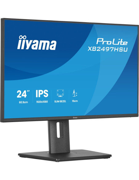 Iiyama Prolite Xb2497Hsu-B1 Monitor Komputerowy 60,5 Cm (23.8") 1920 X 1080 Px Full Hd Led Czarny