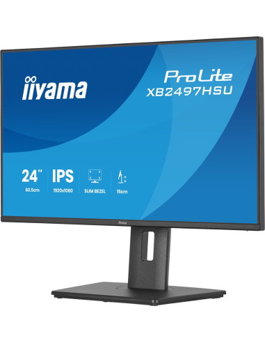Iiyama Prolite Xb2497Hsu-B1 Monitor Komputerowy 60,5 Cm (23.8") 1920 X 1080 Px Full Hd Led Czarny