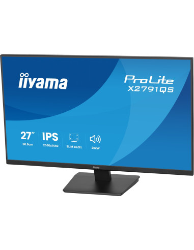 Iiyama Prolite X2791Qs-B1 Monitor Komputerowy 68,6 Cm (27") 2560 X 1440 Px Quad Hd Led Czarny