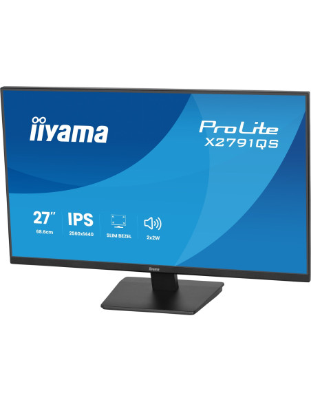Iiyama Prolite X2791Qs-B1 Monitor Komputerowy 68,6 Cm (27") 2560 X 1440 Px Quad Hd Led Czarny