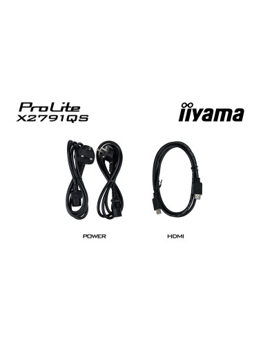 Iiyama Prolite X2791Qs-B1 Monitor Komputerowy 68,6 Cm (27") 2560 X 1440 Px Quad Hd Led Czarny