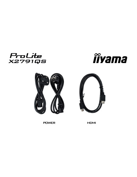 Iiyama Prolite X2791Qs-B1 Monitor Komputerowy 68,6 Cm (27") 2560 X 1440 Px Quad Hd Led Czarny