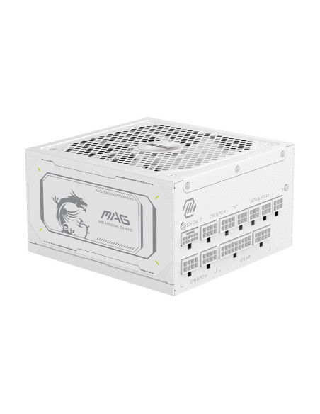 Msi Mag A1000Gl Pcie5 White Moduł Zasilaczy 1000 W 24-Pin Atx Atx Biały