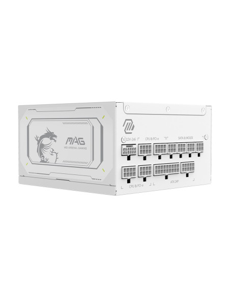 Msi Mag A1000Gl Pcie5 White Moduł Zasilaczy 1000 W 24-Pin Atx Atx Biały