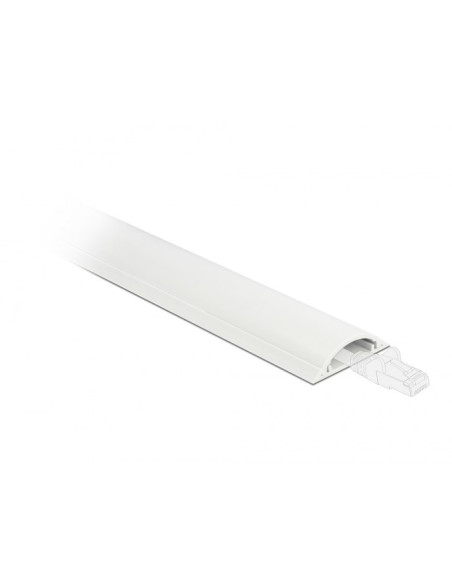 Delock Korytko Kablowe 30 X 8 Mm - Długość 1 M Białe