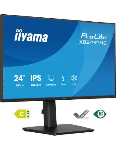 Iiyama Prolite Xb2491Hs-B1 Monitor Komputerowy 60,5 Cm (23.8") 1920 X 1080 Px Full Hd Lcd Czarny