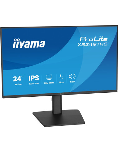 Iiyama Prolite Xb2491Hs-B1 Monitor Komputerowy 60,5 Cm (23.8") 1920 X 1080 Px Full Hd Lcd Czarny